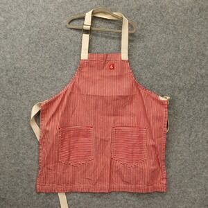 Hedley Bennett Apron Kids Red Hickory Stripe Cotton Denim Chef Kitchen USA Made